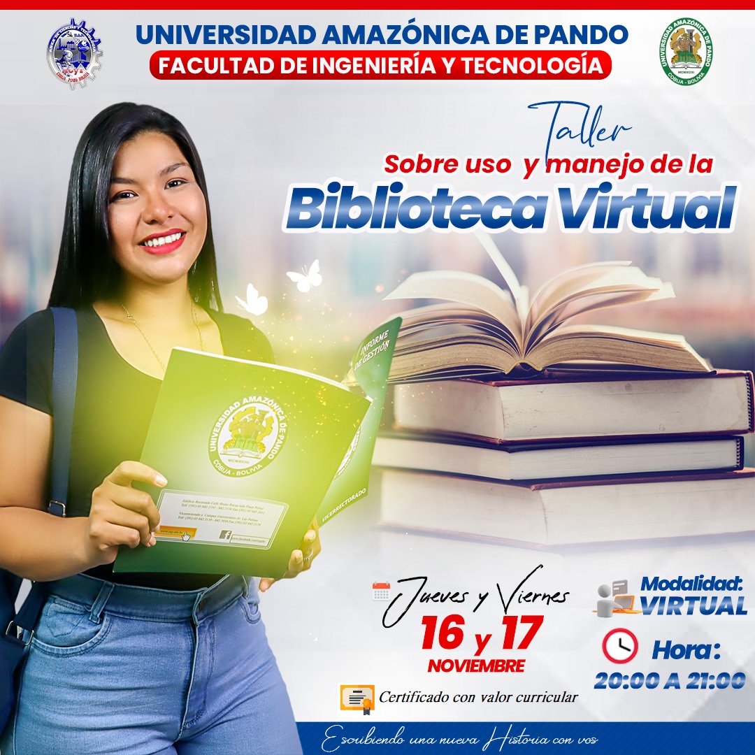 TALLER DE MANEJO DE BIBLIOTECA VIRTUAL - FIT